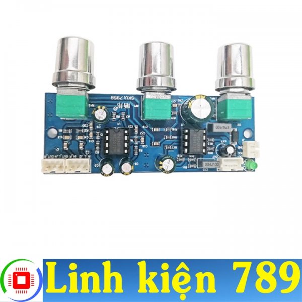 Mạch chỉnh âm sắc 2.1 NE5532 nguồn 10-24VDC đơn